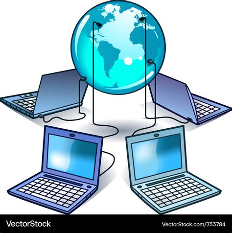 Global Computer Network Royalty Free Vector Image