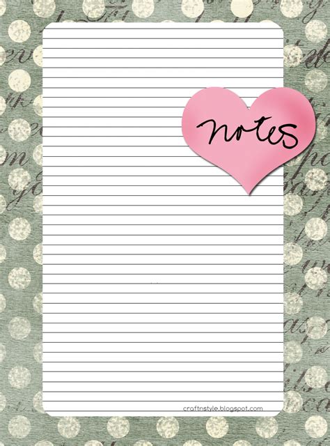 Printable Notebook Papers Activity Shelter Cute Notebook Paper