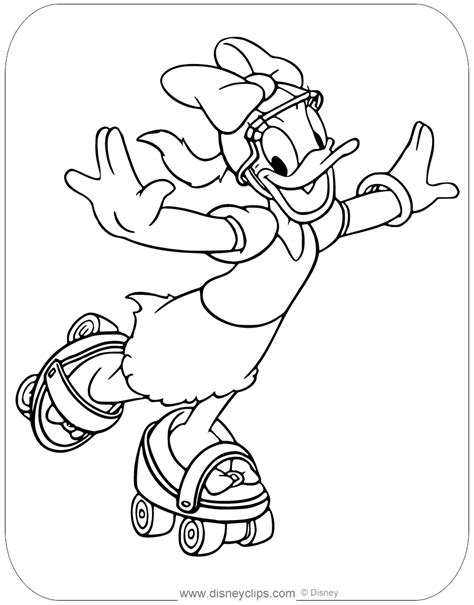 Daisy Duck Coloring Pages For Kids Printable