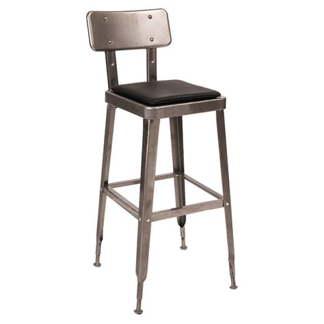 The poly and bark metal bar stools are one of the perfect choices for bistros and cafes. Laurie Bistro-Style Metal Bar Stool in Clear Finish