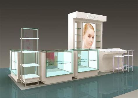 Flooring Type Beauty Product Display Stand Cosmetic Display Showcase