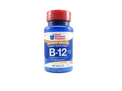 Vitamin B 12 Cyanocobalamin 1000mcg Tablets 60bottle Mcguff
