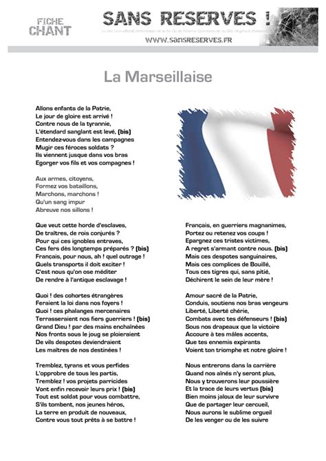 Comment Jouer La Marseillaise Au Piano - La Marseillaise , notre hymne en entier - goussainvillebleumarine.over