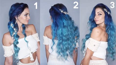 3 Ways To Style Mermaid Hair Youtube