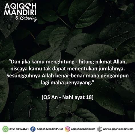 Adapun orang yang tak mampu mensyukurinya. Nikmat yang diberikan Allah SWT kepada manusia begitu ...