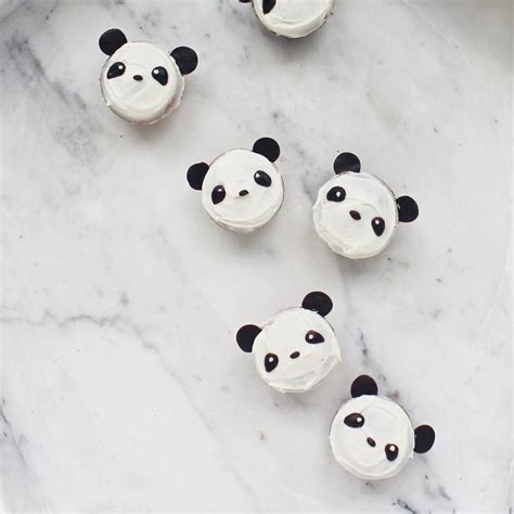 Panda Cupcakes By Samantha Elleventy Panda Cupcakes Panda Cute Food