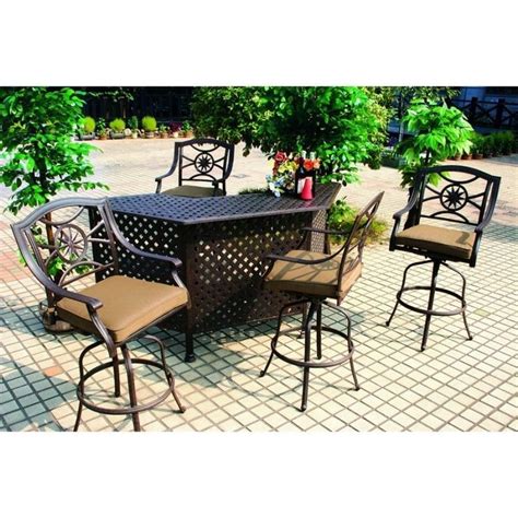 Product title abigal cast aluminum 9 piece outdoor dining set average rating: Bar Set Outdoor Aluminum Patio - Ideas on Foter | Patio ...