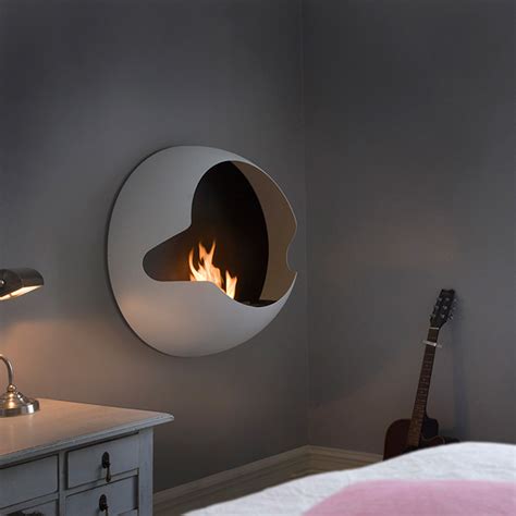 Wall Mounted Fireplace Modern Eco Bioethanol Fires Naked Flame Nz