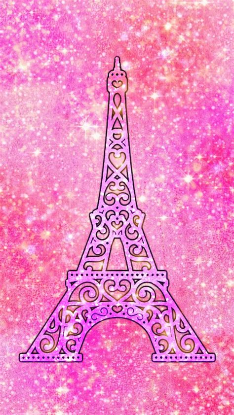 Pretty Pink Parismade By Me Paris Pink Wallpapers Glitter