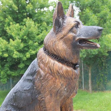 Custom Life Size Bronze German Shepherd Military Dog Memorial Statue
