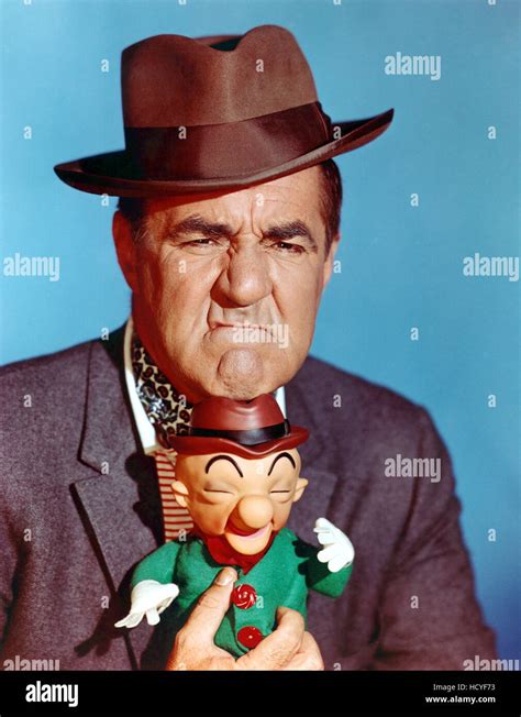 Jim Backus Poses With Mr Magoo Doll 1960s Stock Photo Alamy