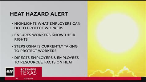 Osha Releases Heat Hazard Alert For Employers At Presidents Request