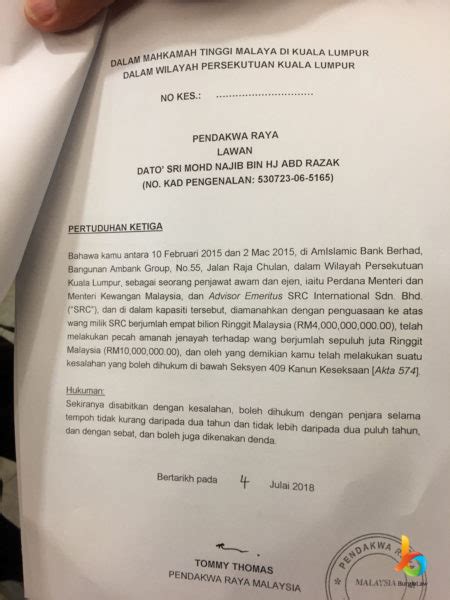 Section 2 of the indian penal code states: Exclusive Actual Charge Sheet of PP v Najib Bin Hj Abd ...