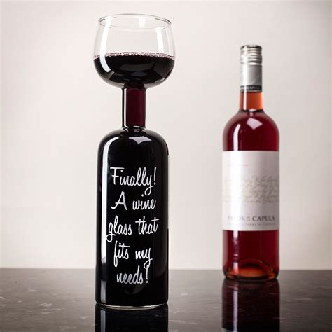 Buy Finally A Wine Glass That Fits My Needs Wine Bottle Glass For