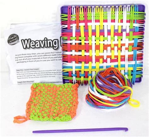 Made By Me Junior Easy Steps Weaving Loom W Weaving Hook