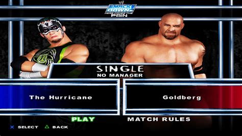 WWE SmackDown HCTP The Hurricane Vs Goldberg YouTube