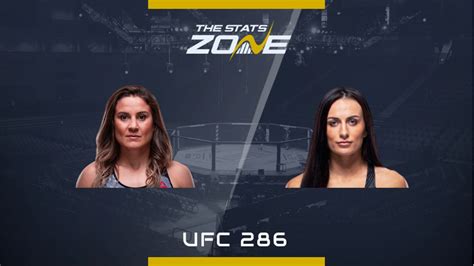 MMA Preview Jennifer Maia Vs Casey ONeill At UFC The Stats Zone