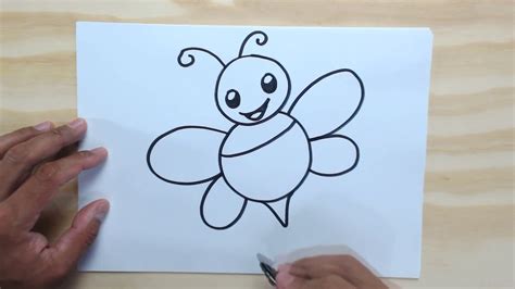 Como Desenhar Uma Abelha Bem FÁcil Desenhos Fáceis Para Crianças