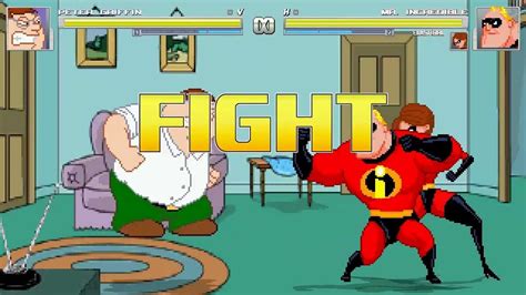 An Mugen 26 Peter Griffin Vs Mr Incredible And Elastigirl Youtube