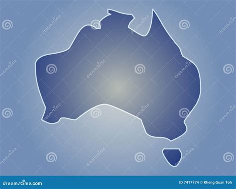 Map Of Australia Stock Vector Illustration Of Graphics 7417774