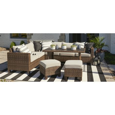 Better Homes And Gardens Brookbury Wicker Sectional Sofa Patio Dining Set