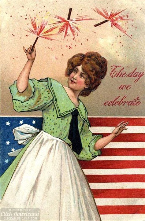 Vintage Postcards For The 4th Of July To See And Share Click Americana