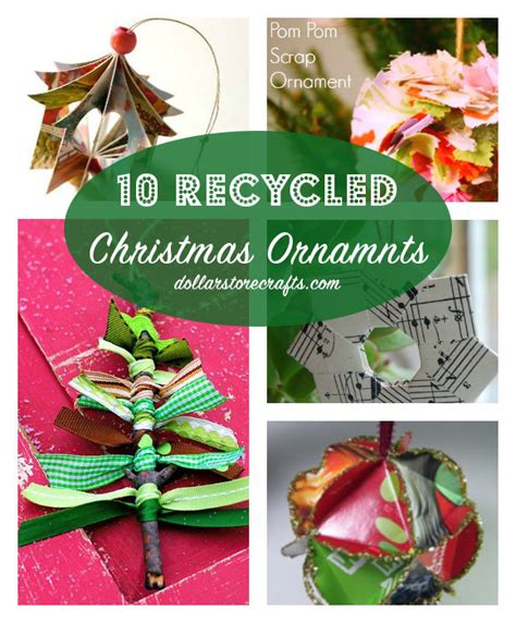 10 Recycled Christmas Ornaments Dollar Store Crafts