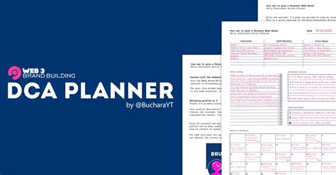 Dca Planner Web3 Brand Building