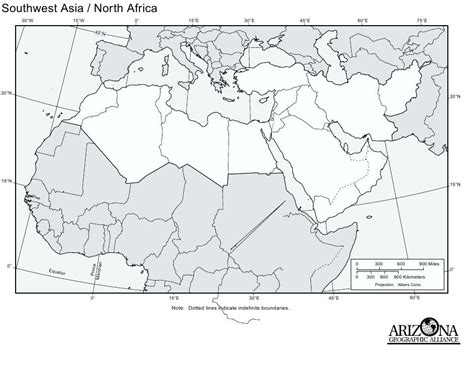 Blank Map Of North Africa And The Middle East Map Of Africa