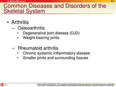 Ppt Common Diseases And Disorders Of The Skeletal System Powerpoint