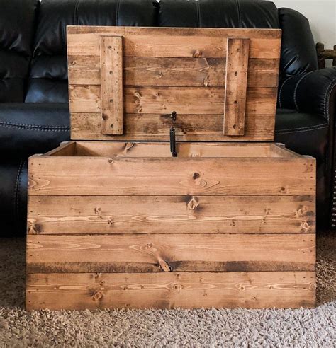 What do rustic cabinets and chests do for you? Provincial Rustic Wood Storage Trunk Chest - DNM Woods ...