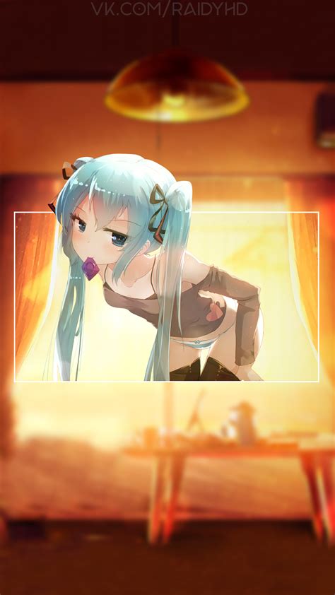 Blue Hair Blue Eyes Anime Anime Girls Picture In Picture Hatsune