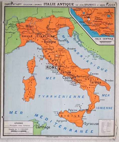 Carte De L Italie Antique Passions Photos