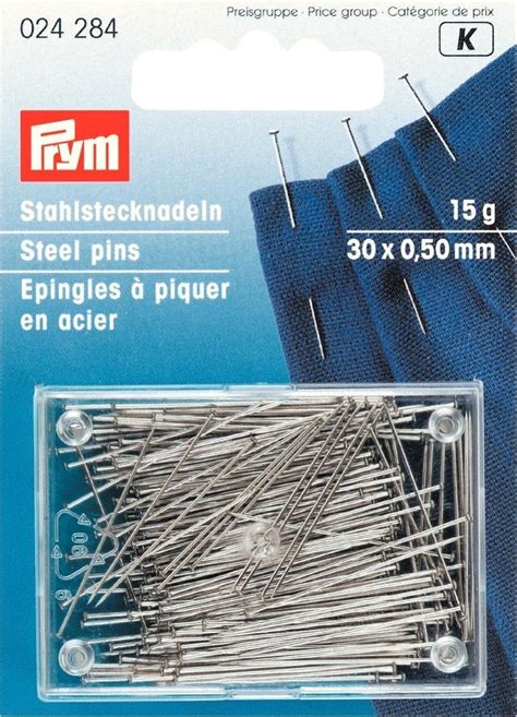 Prym Steel Pins 15g Stitch And Knit