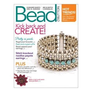 Magazine Bead Button Juin en Anglais Magazine américain sur les bijoux en perles