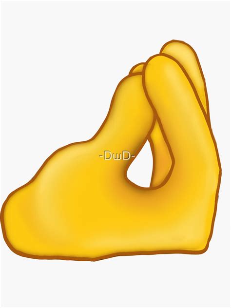 Hand Gesture Arab Italian Fingers Pinched Emoji Sticker For Sale By Dwd Redbubble