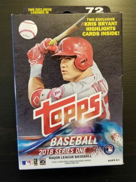 2018 Topps Mlb Series 1 Baseball Trading Cards Hanger Box Autograph
