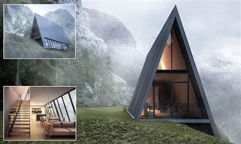 We'd love to hear your feedback here. The triangular house perched on a precipice that looks ...