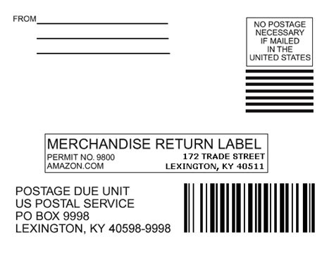 Return Mailing Label