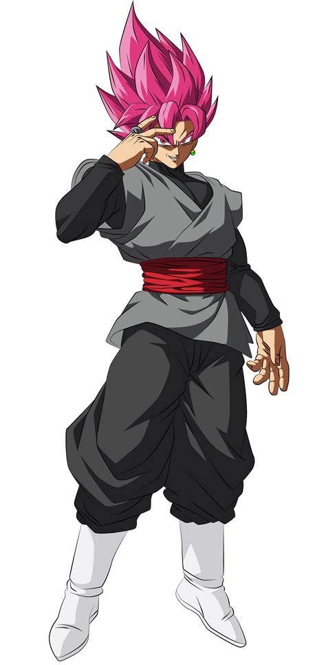 Goku Black Super Saiyan Rose Evolution Render By