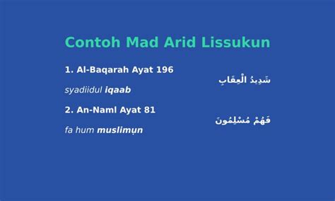 12 Contoh Mad Arid Dalam Surah Al Qur An