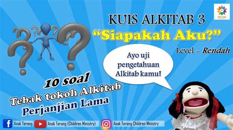 Kuis Alkitab 3 | Tebak Tokoh Alkitab Perjanjian Lama | Sekolah Minggu | Remaja - YouTube