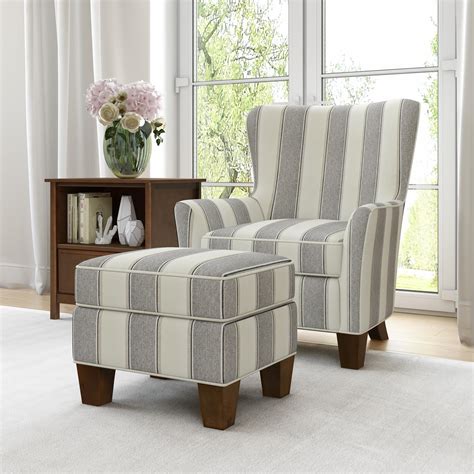 Ottomans and poufs are great leg rests and floor seats in the living room or basement. Better Homes & Gardens Grayson Accent Chair & Ottoman Set ...