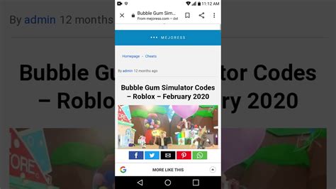 CODES DE ROBLOX BUBBLE GUM SIMULATOR 2020 - YouTube