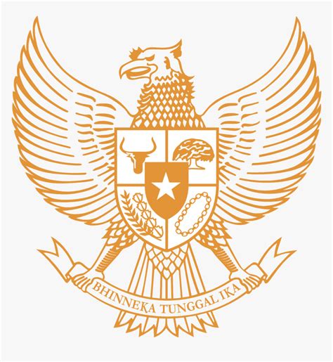 Logo Pancasila Gold Gudang - Logo Garuda Png, Transparent Png - kindpng