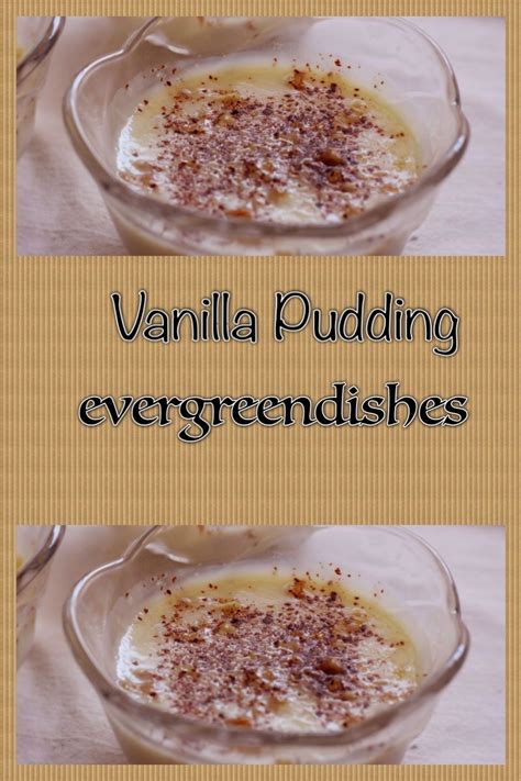 It felt weird to the touch. Vanilla Pudding | Recipe | Classic desserts, Dry snacks ...