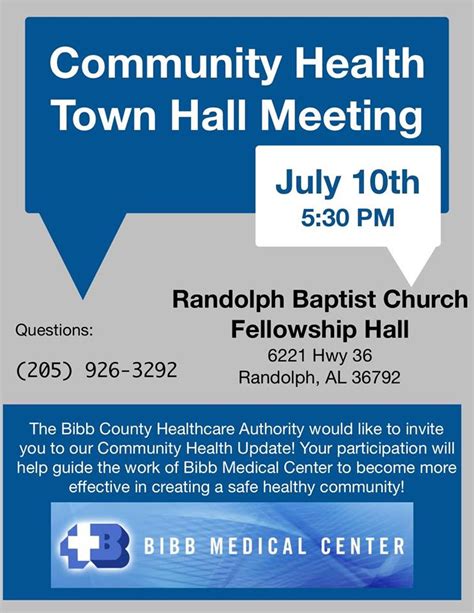 Community Health Town Hall For Randolph Community The Bibb Voice