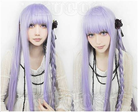 Danganronpa Kirigiri Kyouko 100cm Light Purple Styled Cosplay Party Wig