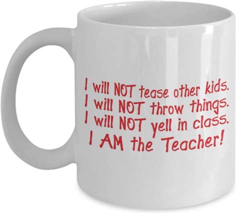 Funny Teacher Mug I Am The Teacher Kitchen And Dining