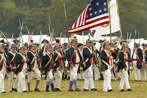 Patriot Soldiers March To Surrender Field Editorial Stock Image Image